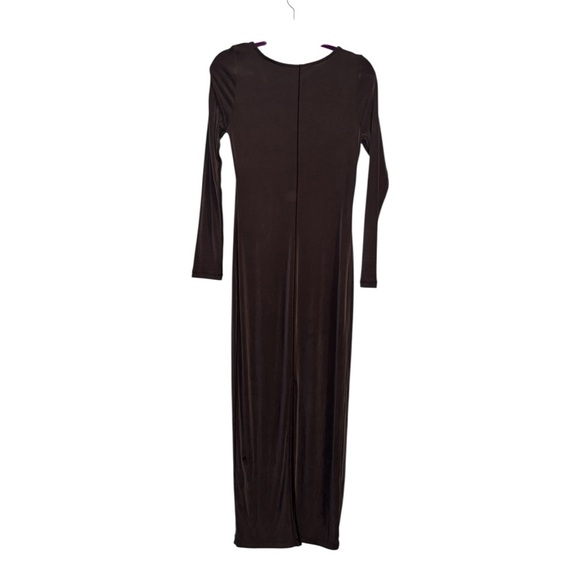Lululemon Drapey Softstreme Long-Sleeve Maxi Dress Espresso Size M NWT - Picture 5 of 8